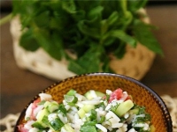 Рисовый салат с овощами